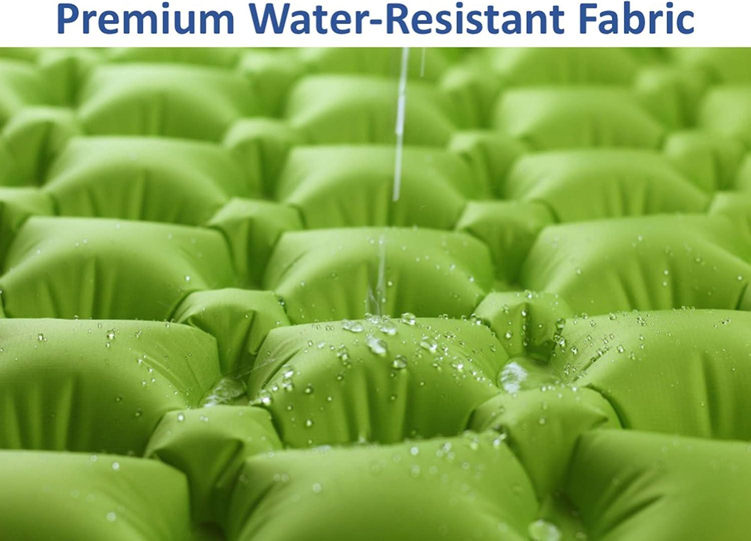 imageTREKOLOGY Inflatable Sleeping Pad Camping Mats for Sleeping  Compact Lightweight Camp Mat Ultralight Comfortable Backpacking Mattress Best as Tent Hammock Outdoor Pads Green