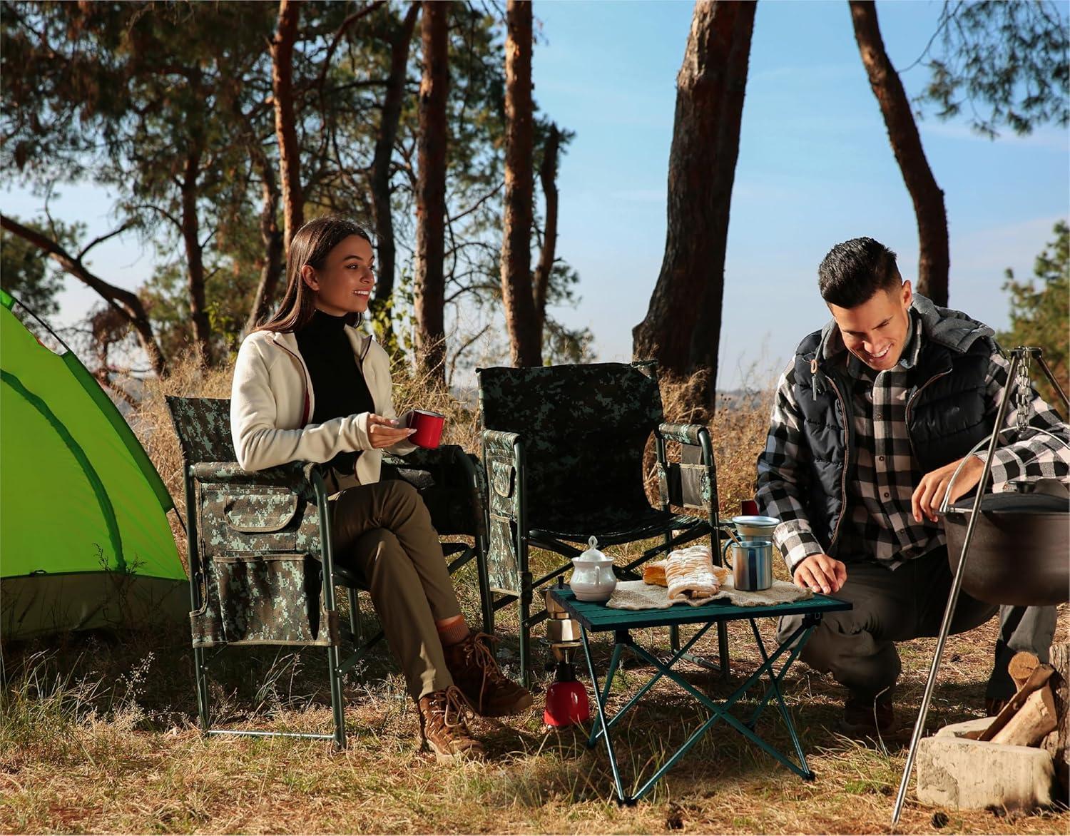 imageTREKOLOGY TALU Portable Folding Beach Table  Lightweight Travel Camp Table  Small Camping Table for Outdoor Adventures  Foldable Compact and Sturdy  Perfect for Camping Picnic Beach TripsGreen