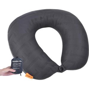TREKOLOGY Inflatable Neck Pillow for Traveling – Inflatable Travel Pillow for Airplanes – Neck Air Pillow, Blow Up Travel Pillows for Neck Support(Gray)