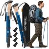 imageTREKOLOGY Trekking Poles  Lightweight Adjustable Hiking Sticks for Men ampamp Women  Durable Aluminum Compact ampamp Foldable with Comfortable Grip  Perfect for Hiking Walking ampamp Seniors TREKZ XEBlue