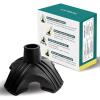 imageTREKOLOGY Walking Cane Tip  Self Standing Quad Base Replacement for Most Walking Canes Walking Sticks Folding Canes or Offset Quad Pod or Tripod Canes