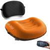 imageALUFT20Orange Inflatable Pillow for Camping Deluxe Camping Pillows for Backpacking Backpacking Pillows Ultralight Inflatable Travel Pillow Blow Up Pillows Pad Attachment Strap for Camp Mat