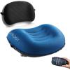 imageALUFT2Deep Blue Inflatable Pillow for Camping Deluxe Camping Pillow for Backpacking Backpacking Pillows Ultralight Inflatable Travel Pillow Blow Up Pillows Pad Attachment Strap for Camp Mat