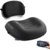 imageTREKOLOGY ALUFT2Black Inflatable Pillow for Camping Deluxe Camping Pillow for Backpacking Backpacking Pillows Ultralight Inflatable Travel Pillow Blow Up Pillows Attachment Strap for Camp Mat