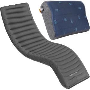 TREKOLOGY Ultralight UL80 Inflatable Sleeping Pad & Ergonomic ALUFT Pro SE Pillow for Ultimate Comfort – Lightweight, Compact & Durable for Backpacking, Hiking, and Travel