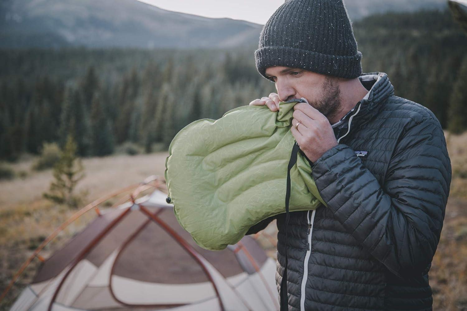 imageTREKOLOGY ALUFT20Black ampamp UL Sleeping PadCompressible Compact Comfortable Ergonomic Inflating Pillow Inflatable Camping Mat for Travel Camping Hiking Compact Lightweight Sleeping syste