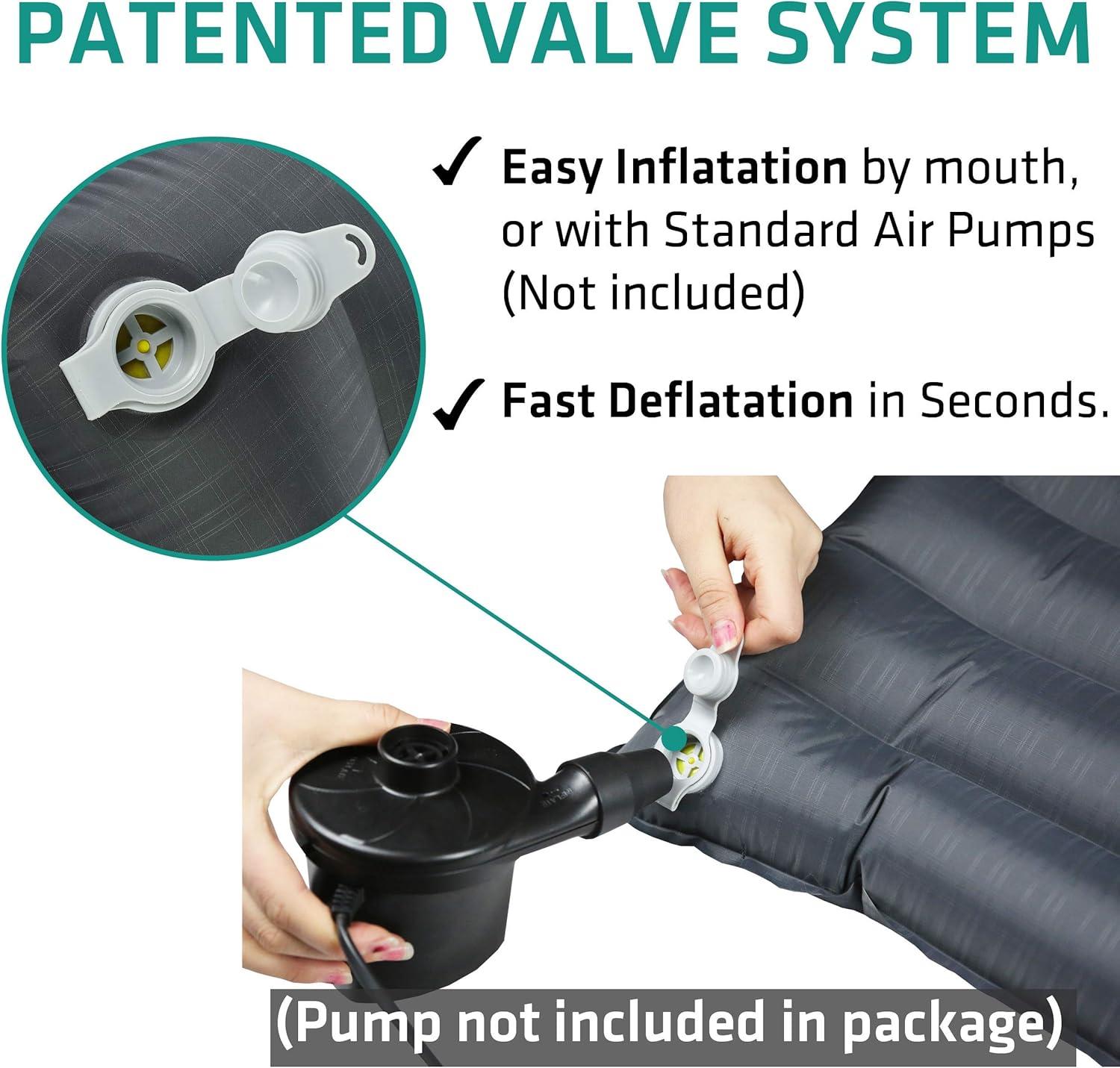 imageTREKOLOGY UL80 Ultralight Inflatable Backpacking Sleeping Pad with ALUFT Plus SE Inflatable Camping Pillow  Compact Portable and Comfortable Gear for Camping Hiking Travel and Outdoor Adventures