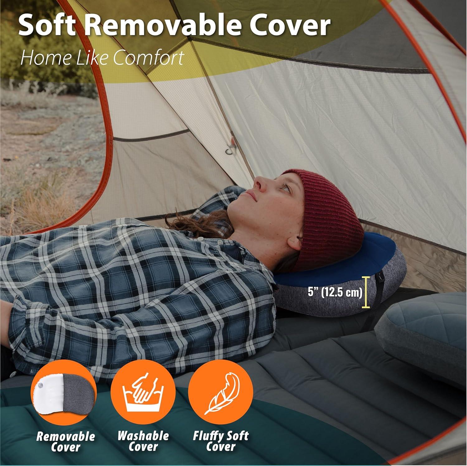 imageTREKOLOGY UL80 Ultralight Inflatable Backpacking Sleeping Pad with ALUFT Plus SE Inflatable Camping Pillow  Compact Portable and Comfortable Gear for Camping Hiking Travel and Outdoor Adventures